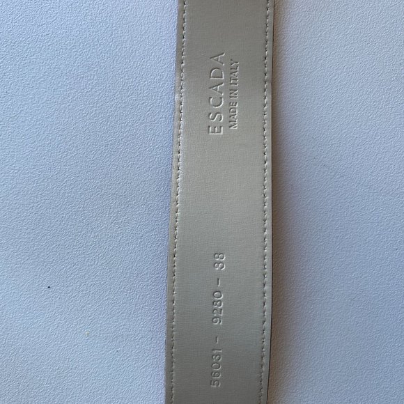 Escada Orange Leather Belt - Picture 12 of 16